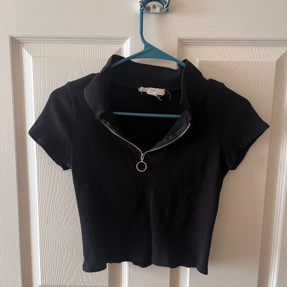 RSQ Collared Crop Top